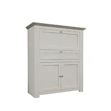 Пенал 3Д1Ш з ДСП/МДФ Версаль сосна арктична/мадагаскар Сокме