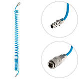 Набір для продувки кабіни вантажних авто: пістолет, шланг поліуретановий, трійник на шланг; на швидкороз'ємних з'єднаннях, фото 2