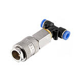 Набір для продувки кабіни вантажних авто: пістолет, шланг поліуретановий, трійник на шланг; на швидкороз'ємних з'єднаннях, фото 3