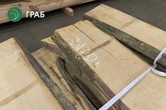 Дошка необрізна граба 52 мм, екстра ґатунок