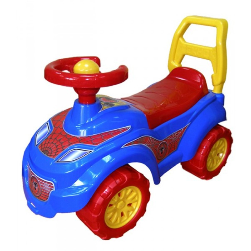 💙Машинка-каталка для прогулянок "Спайдер" ТехноК 3077 толокар дитячий Синій, фото 1