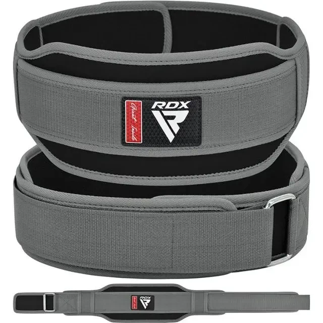 Пояс для важкої атлетики RDX RX5 Double Belt неопреновий Grey XL, фото 1