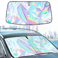 Автомобільний сонцезахисний козирок на лобове скло з лазерним покриттям (80×140 см)