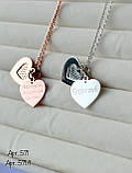 Срібне кольє Серце, фото 3