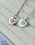 Срібне кольє Серце, фото 7