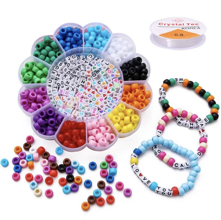 Набір для Творчості Flower Виготовлення Браслетів 500 шт (01467)