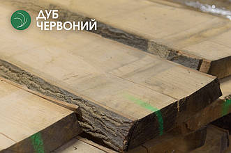 Дошка необрізна дуба червоного поштучно, 32х260х2300 мм, 1 ґатунок