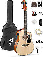 Гітара електро-акустична 12-тиструнна Fesley FDET280C NT (комплект)
