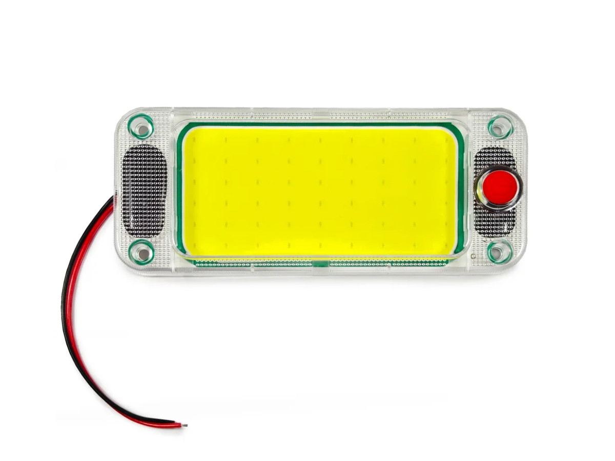 LED плафон салону універсальний HC-COB-153*63 12-24V COB 54 chips WHITE із вимикачем. 153х63х15 мм, фото 1