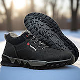 36-39р. Підліткові кросівки зимові утеплені на хутрі (Сгд-10чср), фото 4