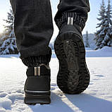 36, 37р. Підліткові кросівки зимові утеплені на хутрі (Сгд-10чср), фото 5