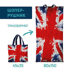 Рушник-шопер з принтом «Великобританія. United Kingdom»