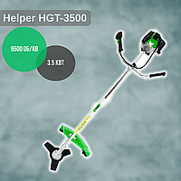 Бензокоса мотокоса бензиновая Helper HGT-3500 9500 об/мин Садовая двухтактная бензокоса
