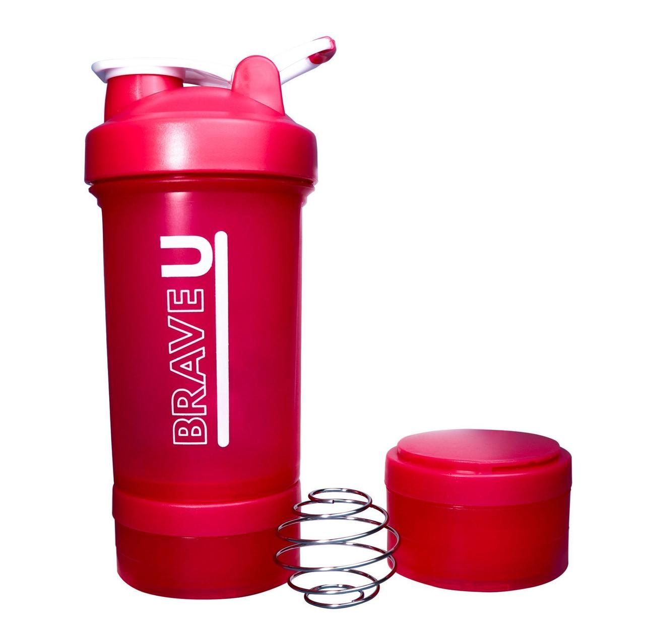 Шейкер 3 в 1 Brave U Shaker with containers 3 in 1, 600 мл, фото 1