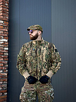 Армейская куртка мультикам полевая зсу всу на молнии водоотталкивающая, Тактический бомбер камуфляж мужской