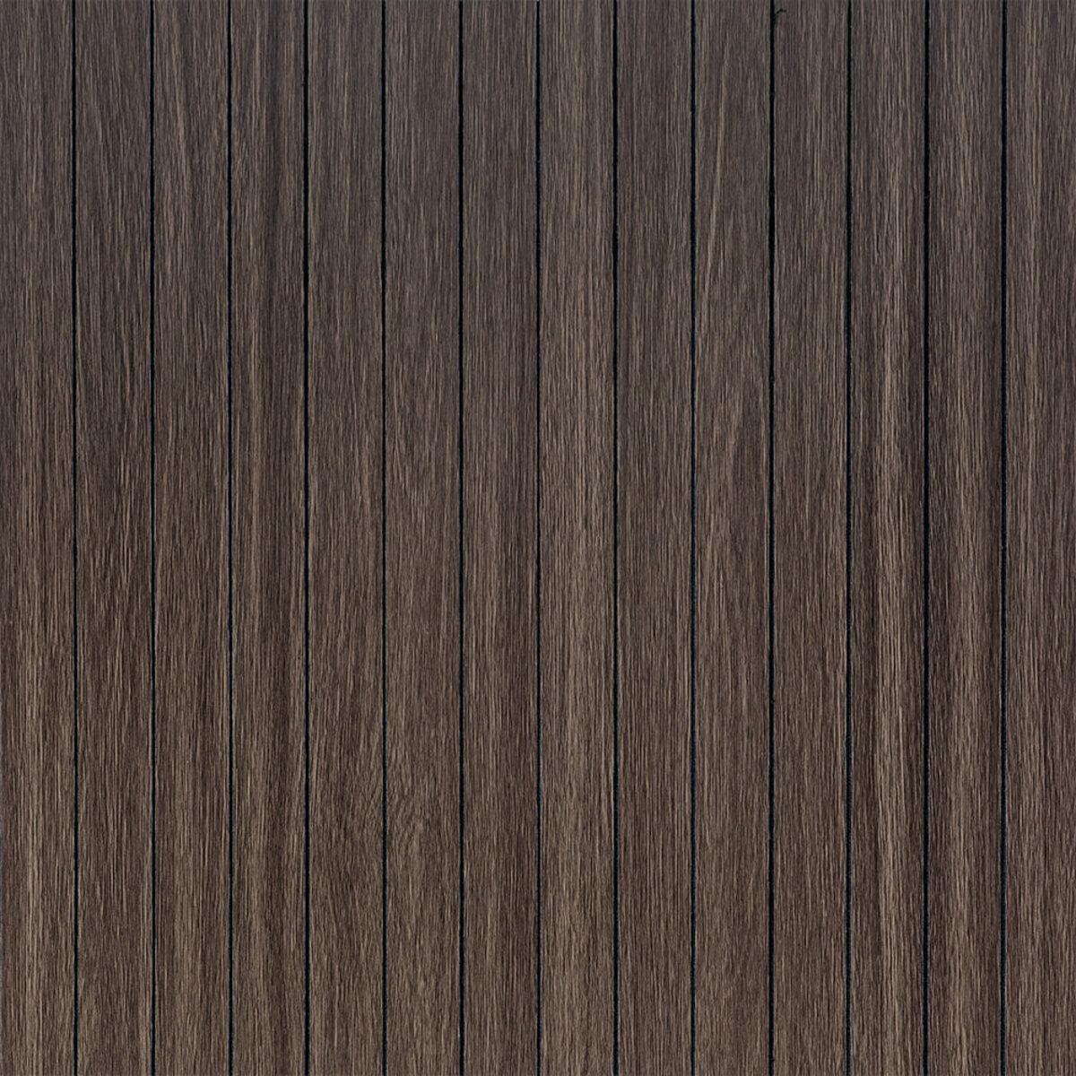 Покриття вінілове самоклеюче 3D рейки димчастий каштан 600*600*2,8мм (D) SW-00002195, фото 1