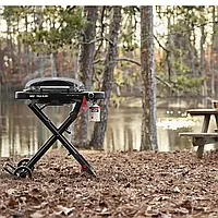 Газовий гриль із полицею — Weber Traveler Stealth Edition (9013075)