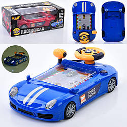 Дитячий автотренажер SJ703AB-1 машинка з інтерактивним кермом (рухлива дорога)