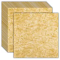 Самоклеючі 3D панелі під бежевий мармур 700*770*4мм, мармур 3д шпалери