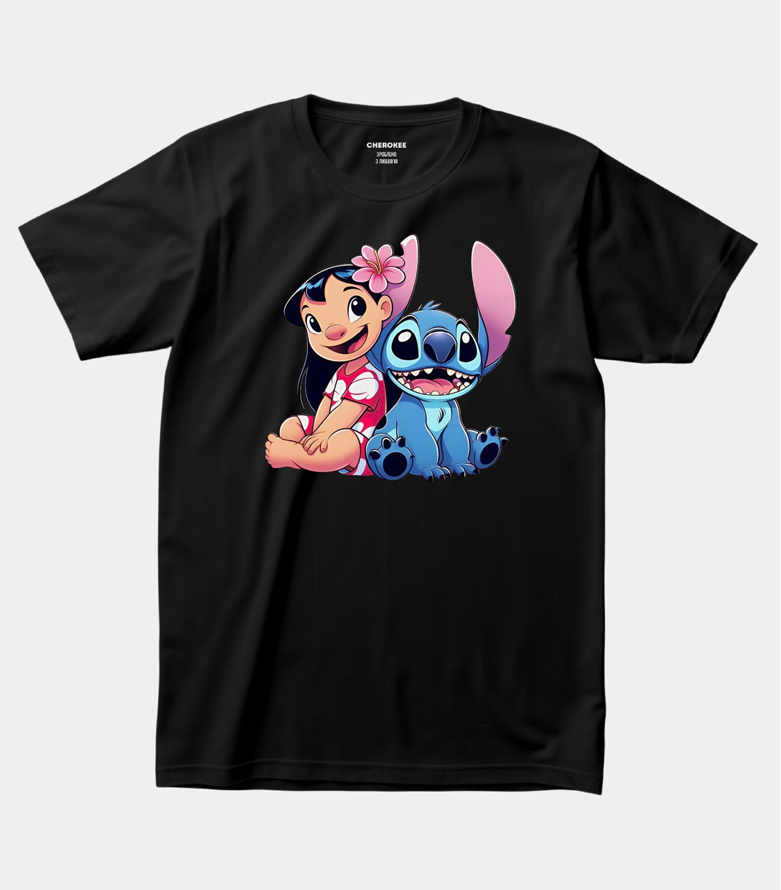 Прикольна футболка з мультяшними персонажами "Lilo & Stitch", фото 1