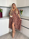 Жіноча літня сукня на запах Тканина: софт принт Розмір: 50-52, 54-56, 58-60, фото 5