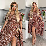 Жіноча літня сукня на запах Тканина: софт принт Розмір: 50-52, 54-56, 58-60, фото 3