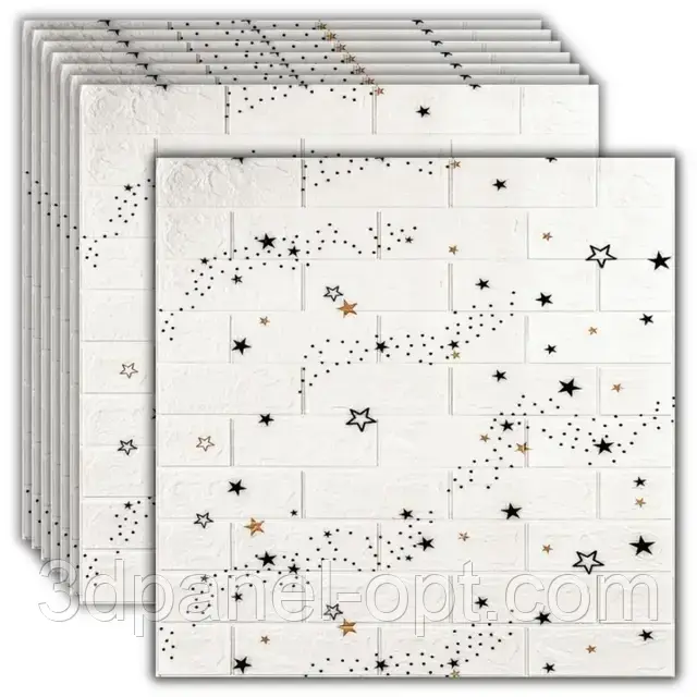Самоклеюча 3д панель зіркове небо 700*770*3мм, декор для дому, фото 1