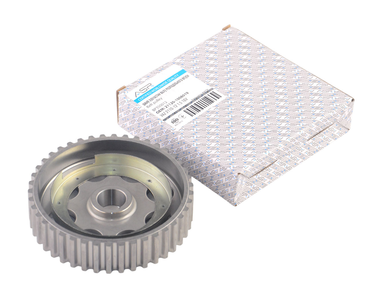 Шків зубчастий ВАЗ 2110-12 1.5 16V вала розподільного впуск. великий, з кільцем, "зірка", фото 1