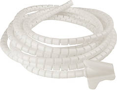 Гнучкий органайзер для кабелів 3м, білий, компактний, WCT-8, АСКО-УКРЕМ