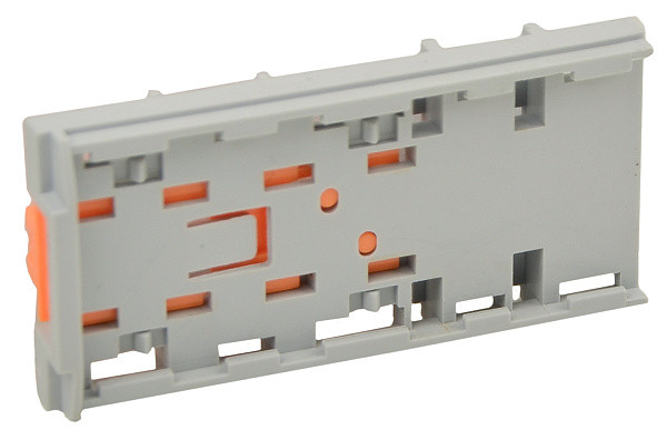 Адаптер для вертикального монтажу на DIN-рейку тип B, безґвинтове з’єднання, сірий, АСКО-УКРЕМ