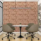 Самоклеюча 3д панель цегла мармур Коричневий 700*770*4мм, 3D панелі самоклеючі, декор для дому!, фото 5