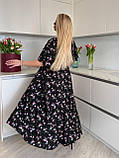 Жіноча літня сукня на запах Тканина: софт принт Розмір: 50-52, 54-56, 58-60, фото 10