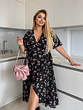 Жіноча літня сукня на запах Тканина: софт принт Розмір: 50-52, 54-56, 58-60, фото 8