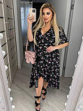 Жіноча літня сукня на запах Тканина: софт принт Розмір: 50-52, 54-56, 58-60, фото 9