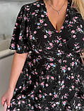 Жіноча літня сукня на запах Тканина: софт принт Розмір: 50-52, 54-56, 58-60, фото 5