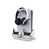 Док-станція з охолодженням Ipega Charge stand for PS5 Slim Disc / Digital PG-P5S020W |RGB, Fan, USB/Type-C|, фото 4