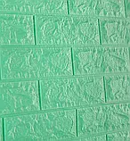 Самоклейні панелі під цеглу м'ята 700*770*4мм, фото 2