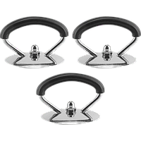 LidHandle чорний набір термостійких ручок для кришки, 3 штуки