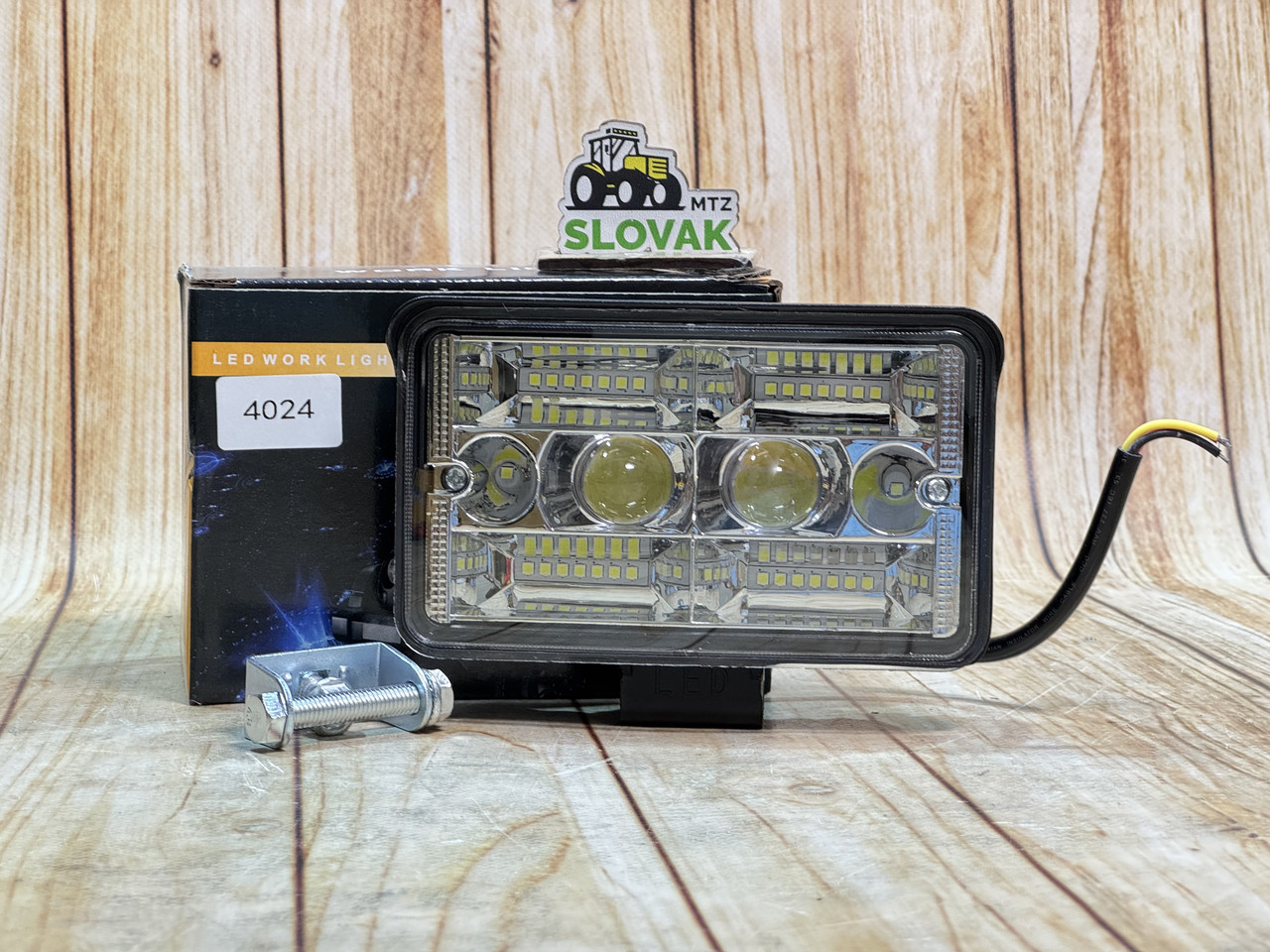 Фара LED прямокутна 104W 6000K-3000К (32 діодів) (15,5 см х 9 см  х 5 см) (ближній + дальній  ), фото 1
