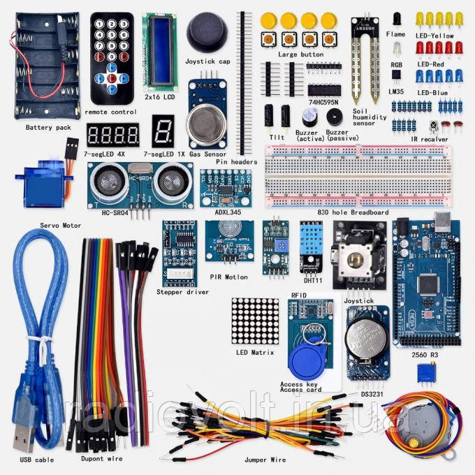 Набір Super Starter Kit стартовий на базі Arduino Mega 2560