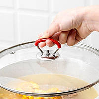 Термостійка ручка для кришки LidHandle, червона, 3 штуки