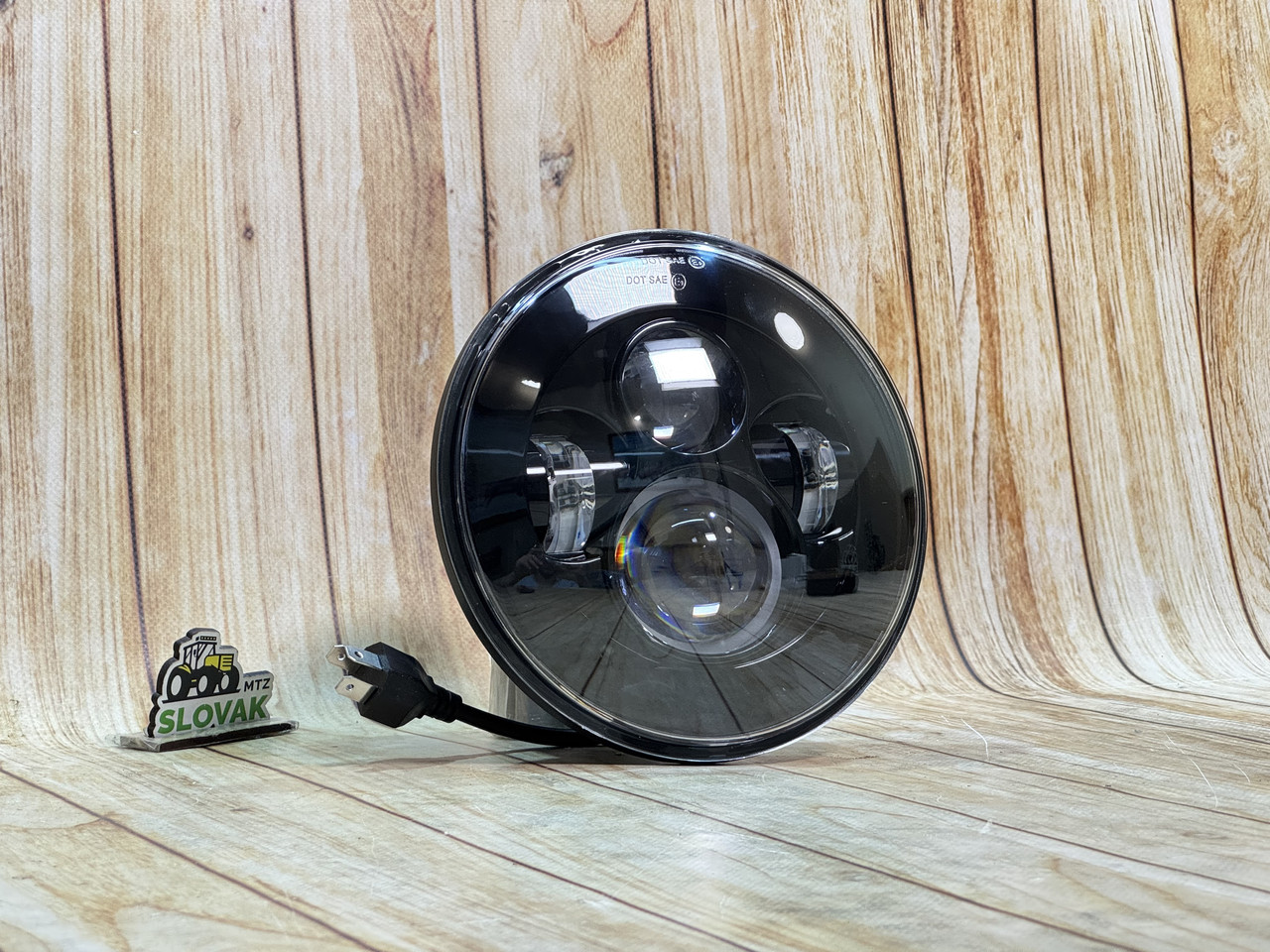 Світлодіодна LED фара 75Вт Нива, УАЗ 469, ВАЗ 2101, 2121, FJ Cruiser, мотоцикл, мото 7 дюйм, фото 1