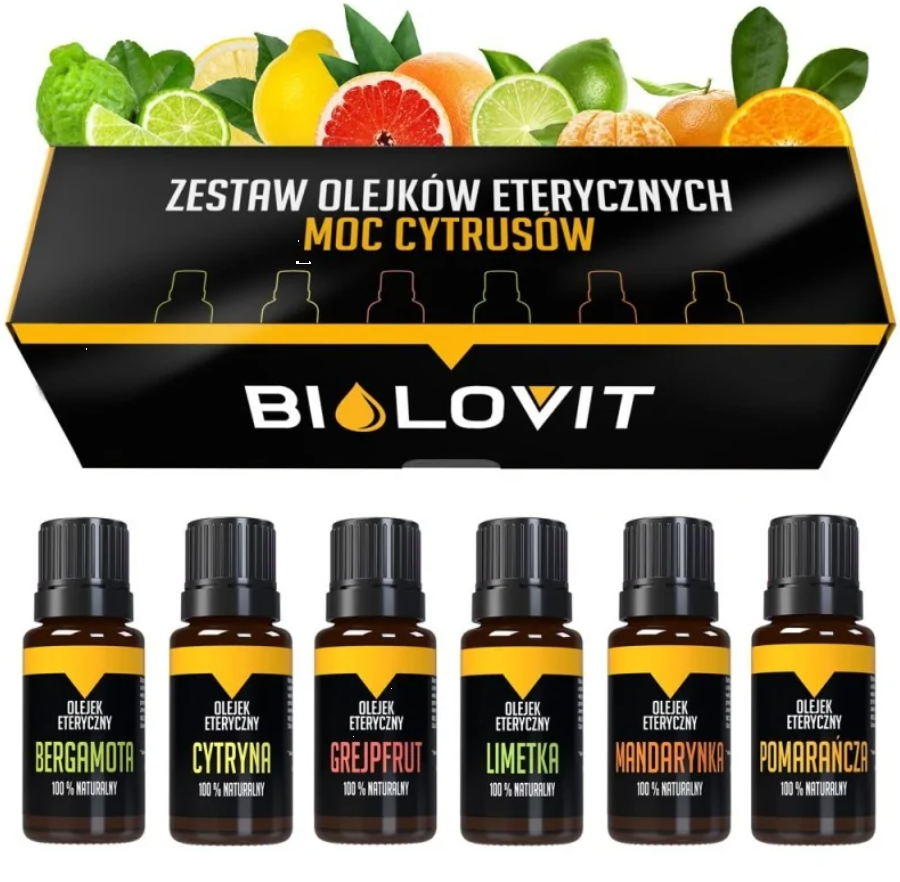 Набір цитрусових ефірних олій Bilovit Citrus Power