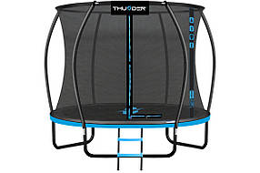 Батут THUNDER INSIDE ULTRA з внутрішньою сіткою 6 футів 185 см чорно-блакитний INSIDE-ULTRA-6FT-BLUE