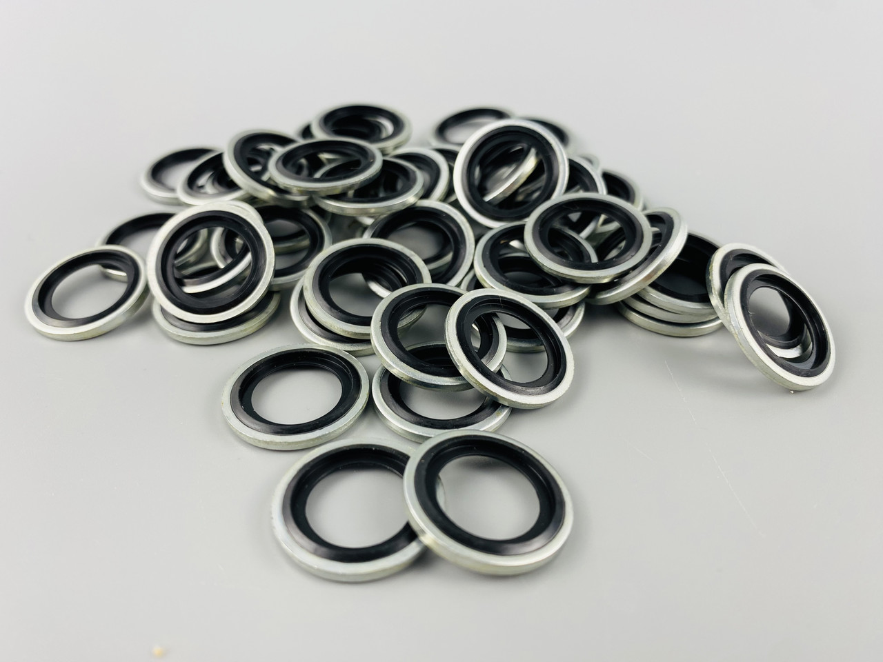 Шайба з гумовим кільцем NBR всередині (розмір 3/4), для гідравліки, олії, води, повітря., фото 1