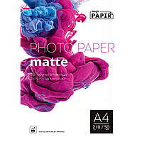 Матовий фотопапір PAPIR A4 210 г/м2 (50 аркушів)