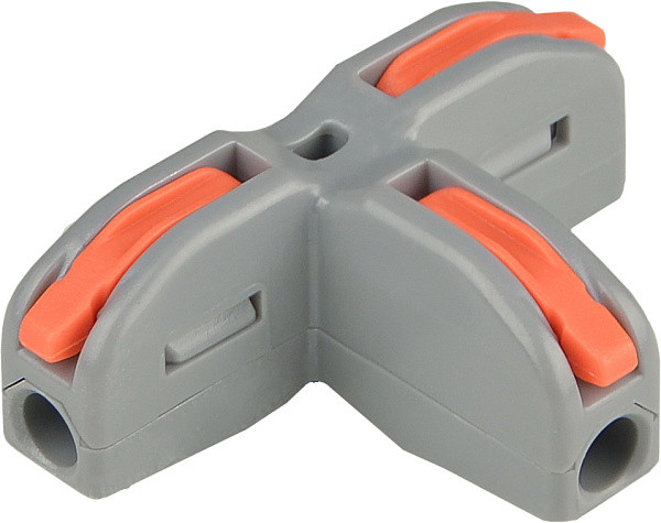 Універсальна Т-подібна клема PCT-11 для з’єднання проводів, 3 контакти, 32A, IP20, АСКО-УКРЕМ