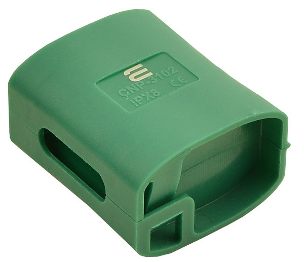 Вологозахисна коробка CNP3102 для універсальних клем IPX8, зелена, 2 вводи, АСКО-УКРЕМ