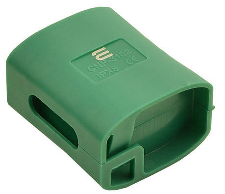 Вологозахисна коробка CNP3102 для універсальних клем IPX8, зелена, 2 вводи, АСКО-УКРЕМ, фото 1