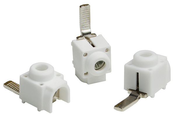 Клема ввідна 80A 25мм² з захисним корпусом, тип PIN, біла, АСКО-УКРЕМ